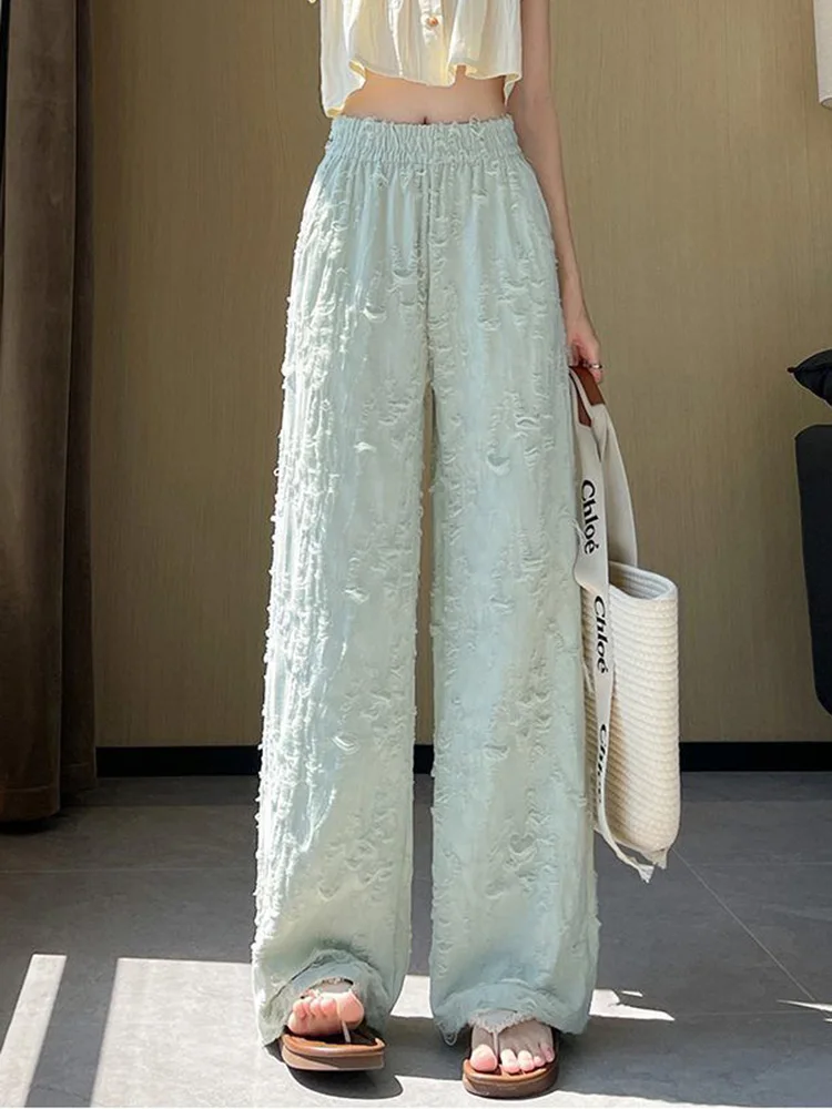 Jmprs هول الشارع الشهير فضفاض بانت المرأة خمر عالية الخصر الهيب هوب بنطلون عادية عالية الجودة الرجعية الإناث الحلو بنطال ذو قصة أرجل واسعة