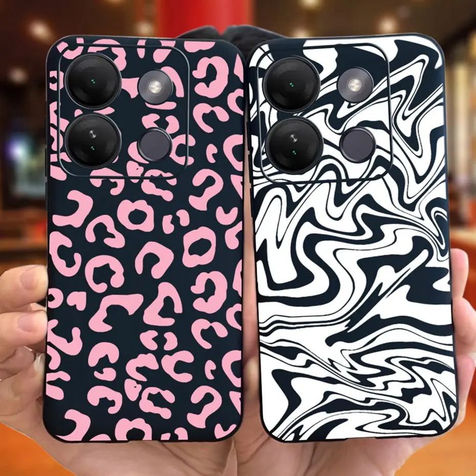 Case For Infinix Smart 7 HD Cool Fashion Moon Pattern Jelly Phone Bumper For Infinix Smart7 HD 7HD X6516 Soft Silicon Back Cover