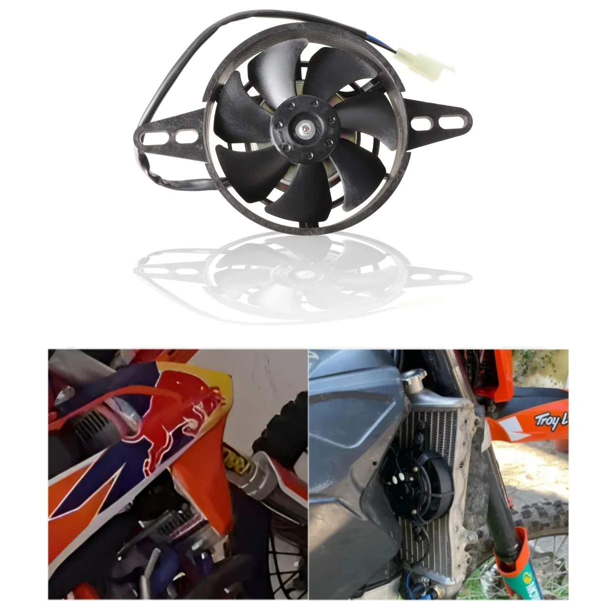 200cc 250cc 300cc Motorcycle Parts Cooling Fan 120mm For Dirt Pit Bike Motocross ATV Quad Oil Cooler Water Radiator Electric 12V