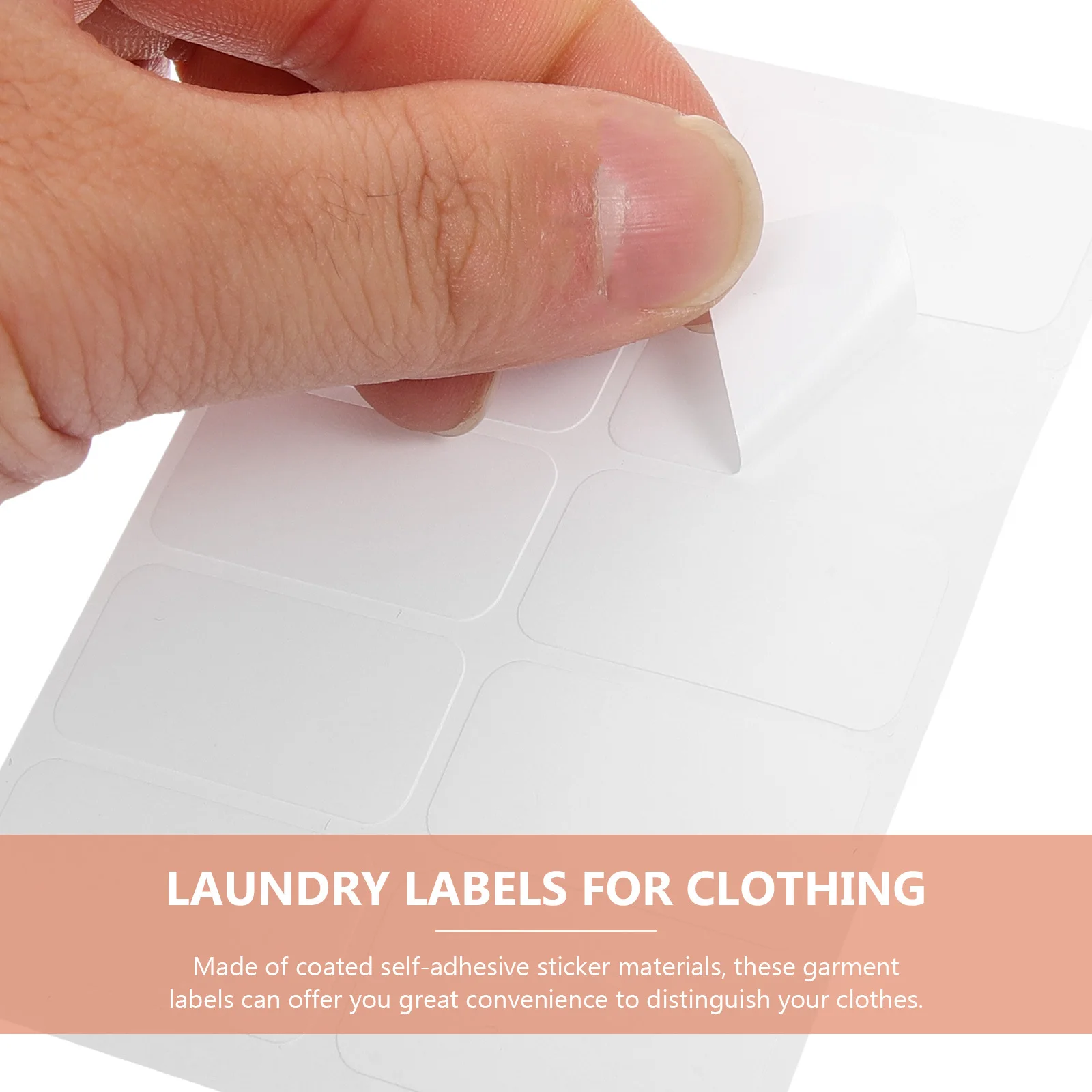 

120Pcs No Iron Writable Laundry Labels Fabric Clothing Stickers Washable Marker Tags No Iron Fabric Labels Garment Accessories
