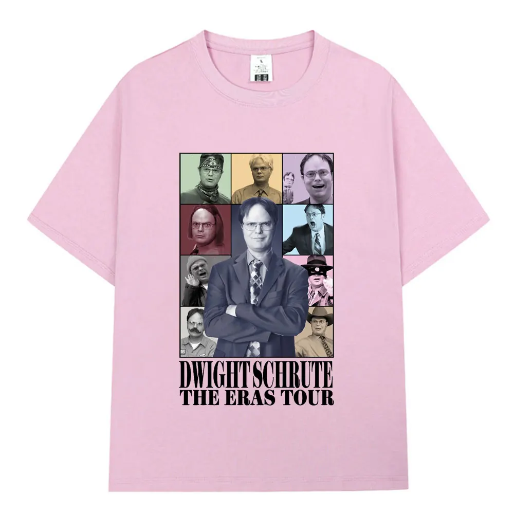 Dwight Schrute The Eras Tour Michael Scott Homage The Office T-shirt Men Women Cotton Casual Short Sleeve T-Shirts Streetwear