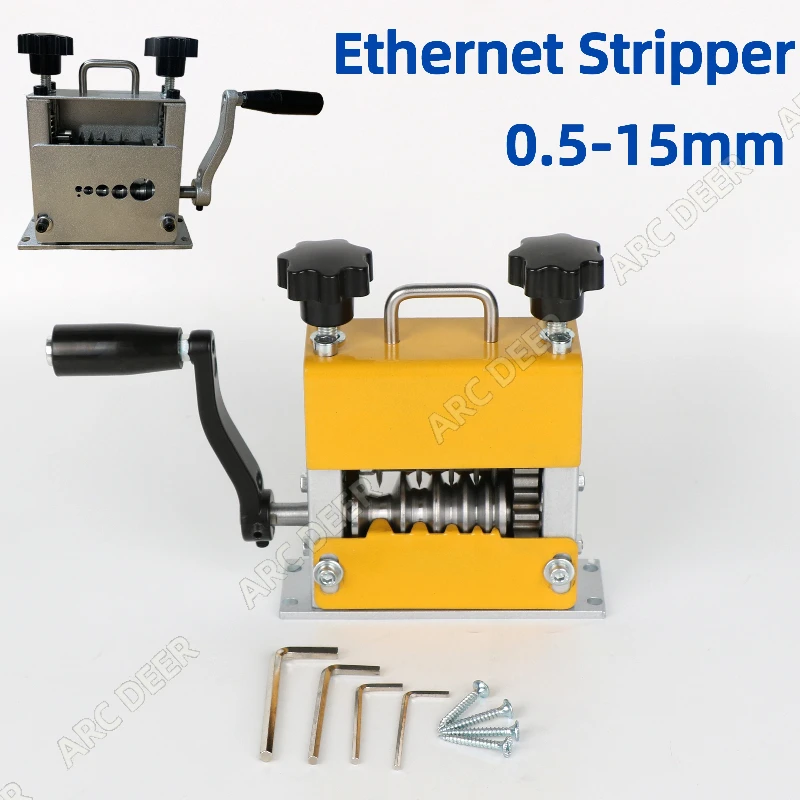 

Portable cable stripper Ethernet Stripper 0.5-15mm| Standard 1-17mm Wire Stripping Machine for Scrap Copper Wire Cable Recycling
