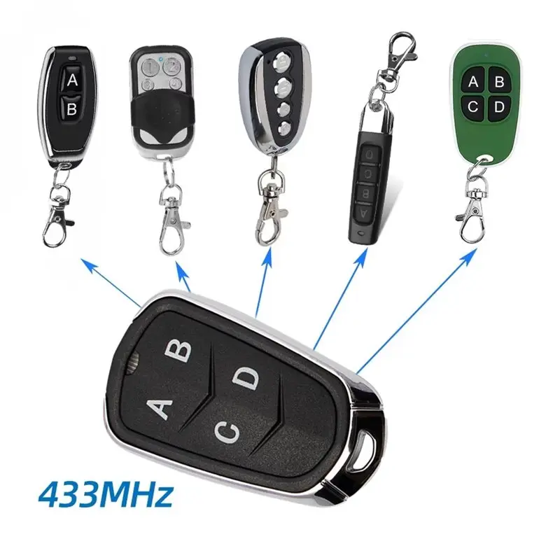 For Home  Remote Control Cloner 4CH Universal 433Mhz Rolling Code For Electric For Garage Door Gate Openers