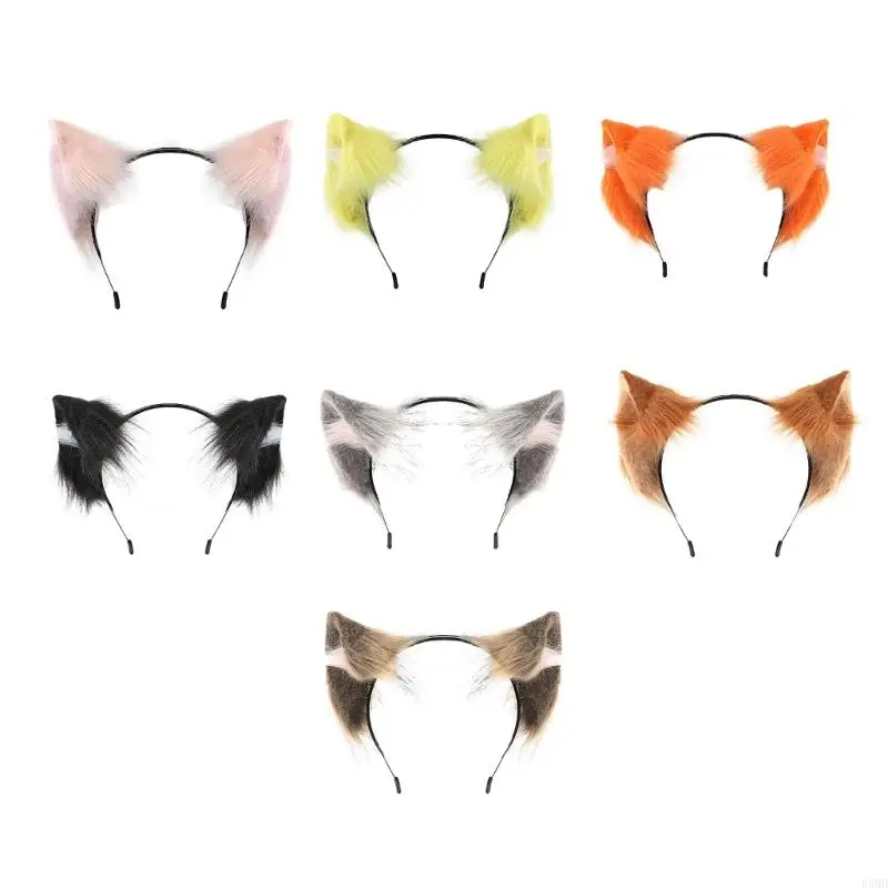 

Adjustable Wolf Ear Headpiece For Halloween Cosplay Costume Parties And Festive Event F3MD