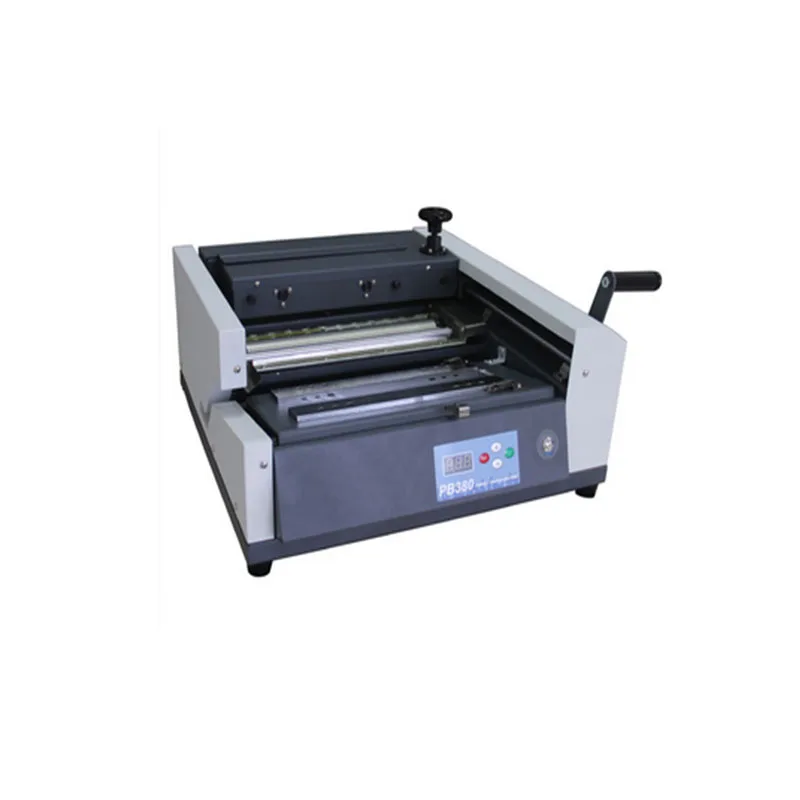 A4 Size Electric Desktop Semi-automatic Hot Melt Glue Book Binding Machine 160 Books/Hour 38mm Thickness Capacity