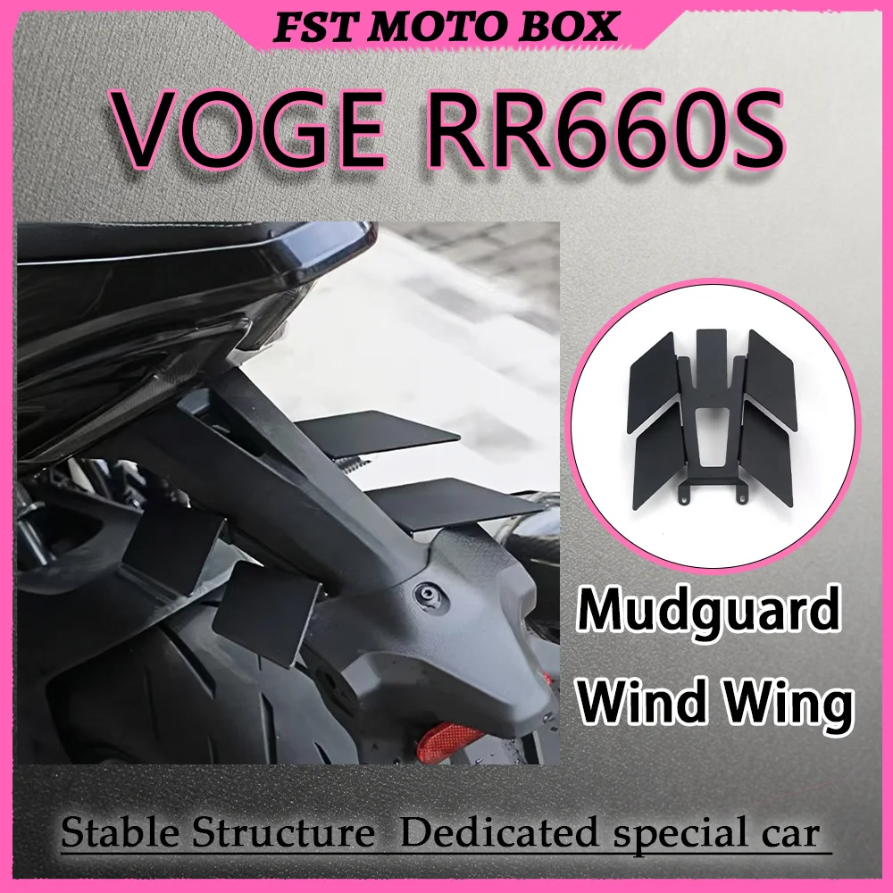 FOR VOGE RR660S Custom Extended Wing-Style Front Mud Guard Fender Blocks Mud & Water Splashed by Front Wheel for Enhanced Riding