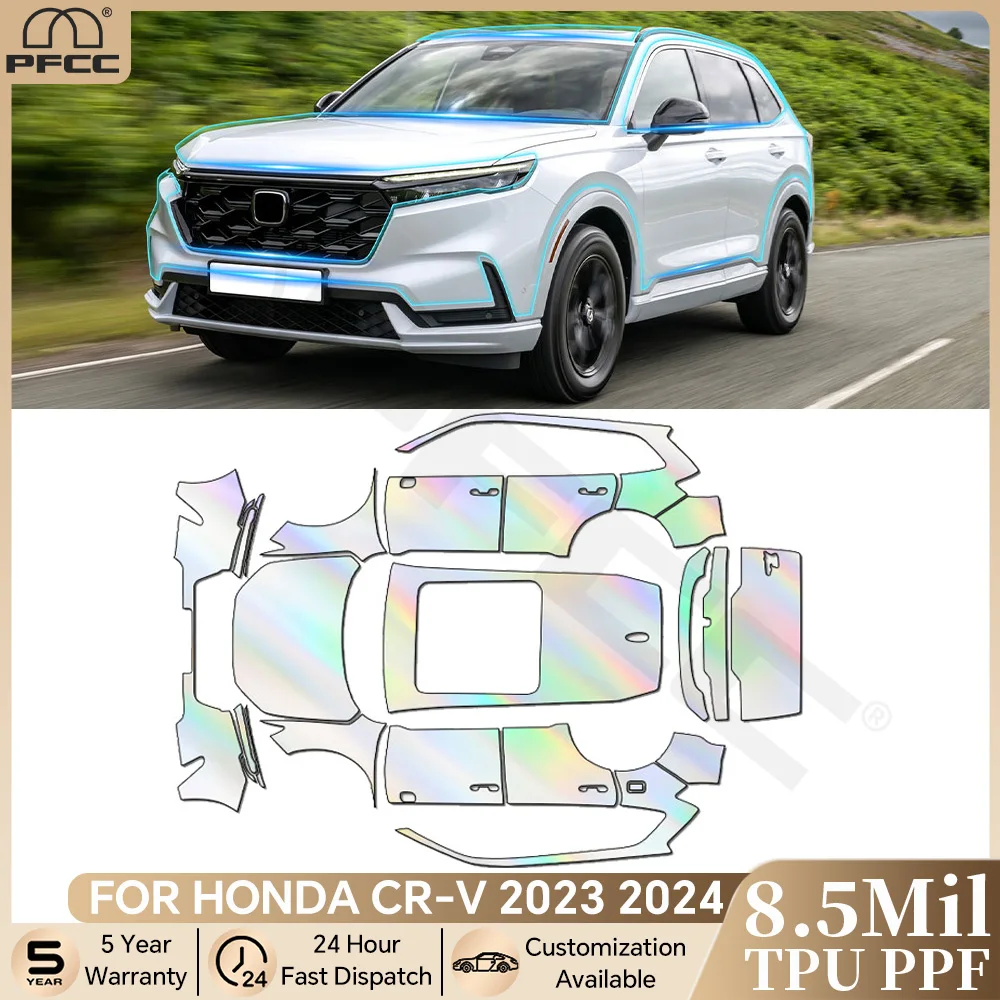 

For HONDA CRV CR-V 2023-2025 Pre-cut PPF Bra 8.5Mil TPU Anti-scratch Paint Protection Film Car Body Clear Kit Resistant Cover