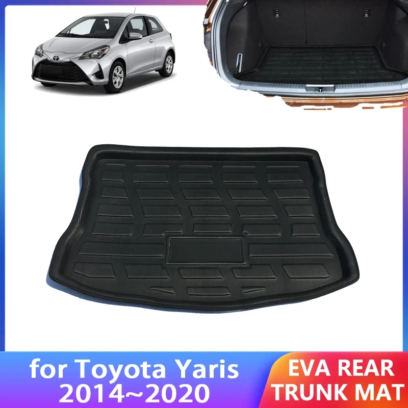 For Toyota Yaris Vios Hatchback XP150 150 2014~2020 2019 2018 2017 2016 2015 Accessories Rear Trunk Mat Floor Tray Liner Carpet