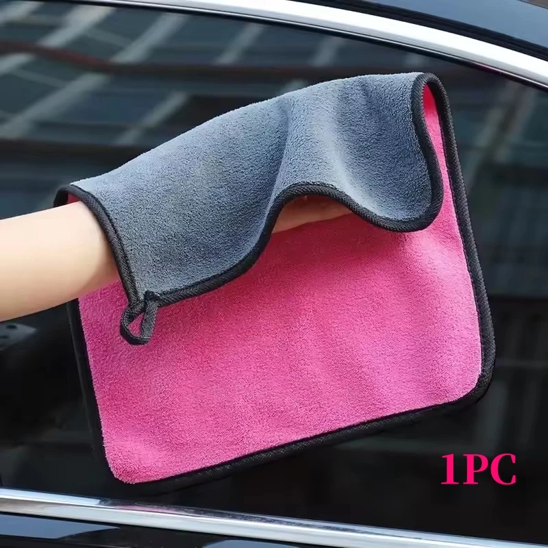 

500GMS Pink Microfiber Cleaning Towel Car Washing Clothes 30X60CM