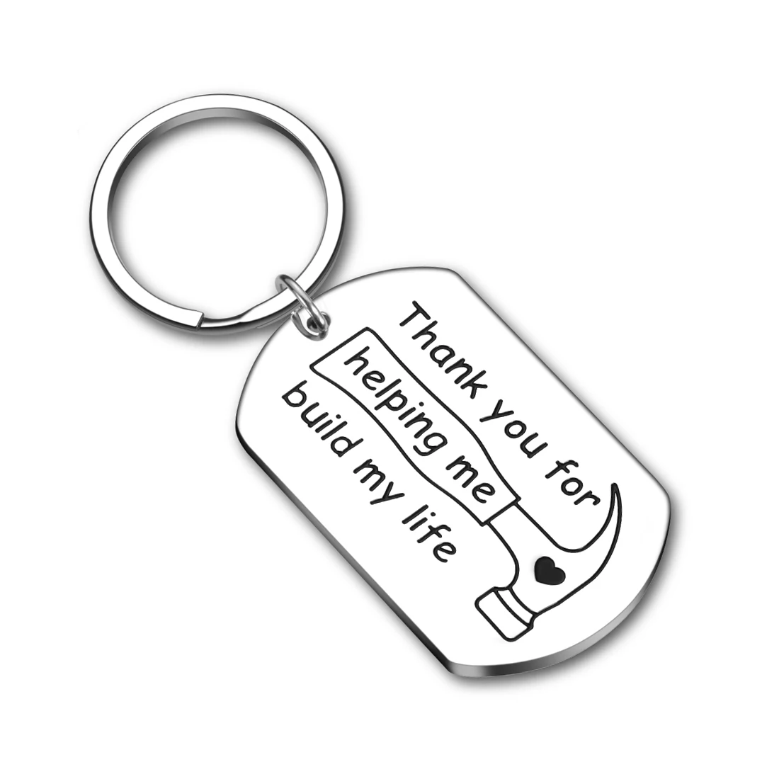 Fathers Mother Day Gifts for Father Mother Step Dad From Son Daughter Car Keychains Gift for Dad Mom Birthday Gifts for Father