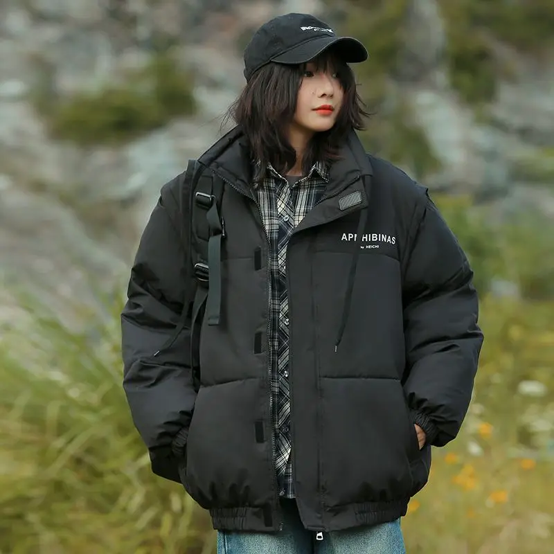 

Женские парки Para Dama, зимняя стеганая водолазка из шерпы с ромбовидным декором, двухслойная, на молнии, офисная, деловая, повседневная