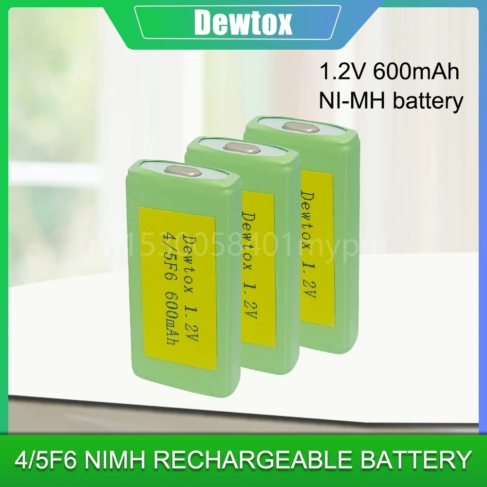 Batterie aste pour MD CD baladeur et lecteur de bande, 1.2V, 4, 5F6, 600mAh, Gum 24.com, Ni-Mh