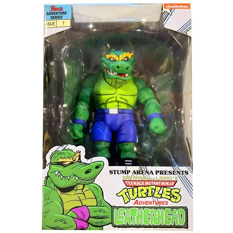 In Stock 2024 NECA New Eastman and Laird's TMNT Adventures Stump Wrestling Leatherhead Model Series Toys Children's Gifts