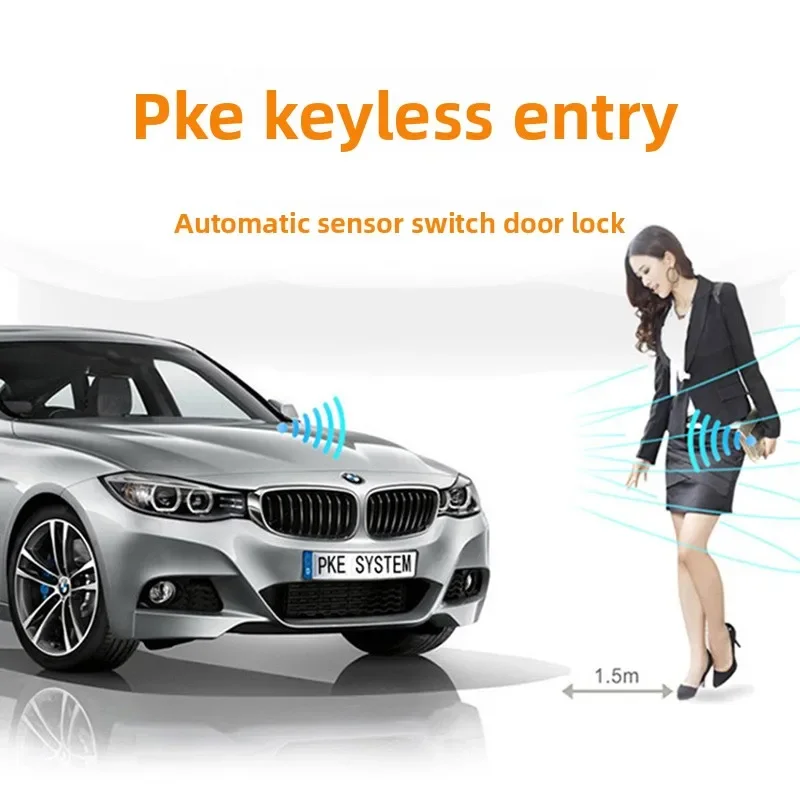 

2025Car one-click start system Keyless entry Modified remote control Remote anti-theft device One-click start PKE with turn sign