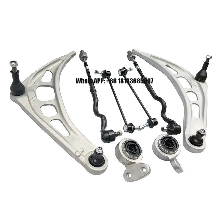 Set of 8 for BMW 316i Touring E46 Series 2001-2005 Front Lower Control Arm Sway Bar Link Tie Rod End Suspension Kit