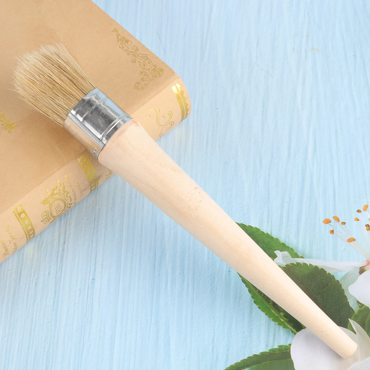 

2 Pcs Paint Brush Painting for Home Marine Wall Round Sash Paintbrush Brushes Decorating