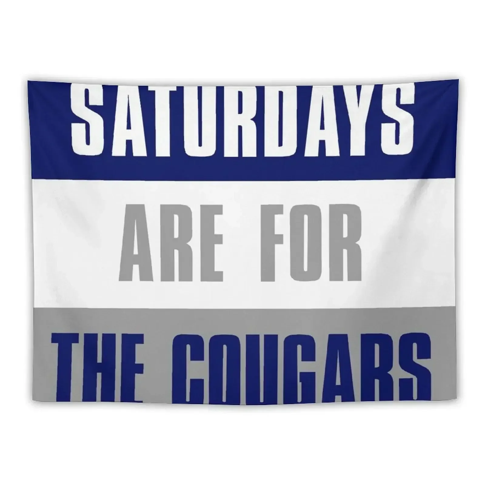 Saturdays are for The Cougars, Brigham Young University Tapestry Christmas Decoration House Decoration Tapestry