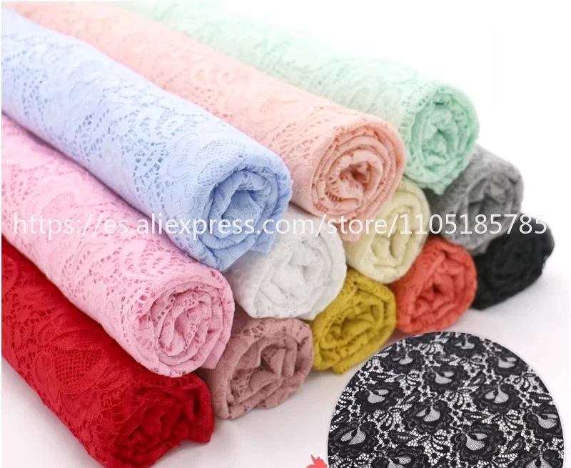 

High Quality Soft and Elastic Bubble Flower Lace Fabric DIY Performance Suit, Wedding Dress Background Decoration Accessories