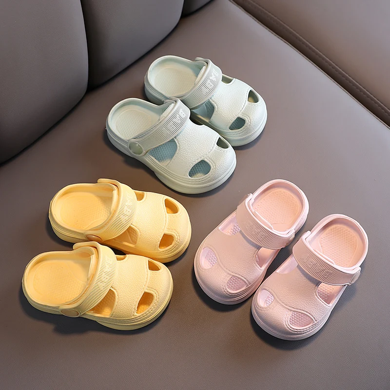 Yishen Baby Schoenen Kids Slippers Kinderen Sandalen Zomer Non-Slip Soft Peuter Sandalen Jongens Meisjes Strand Sandaal Snoep kleur Roze