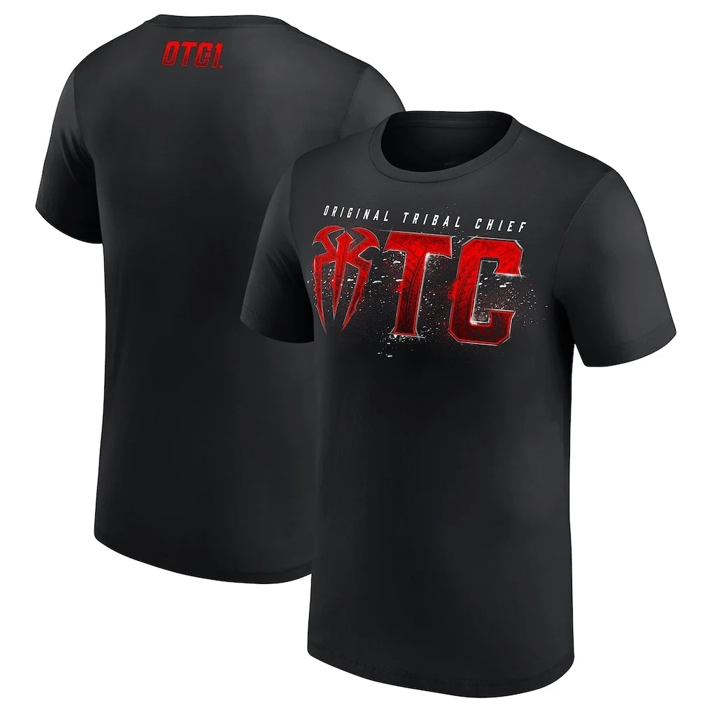Camiseta Deportiva de Algodón de Alta Calidad con Estampado del Logotipo Tribal de Roman Reigns, Transpirable, para Hombre, Superventas 2026