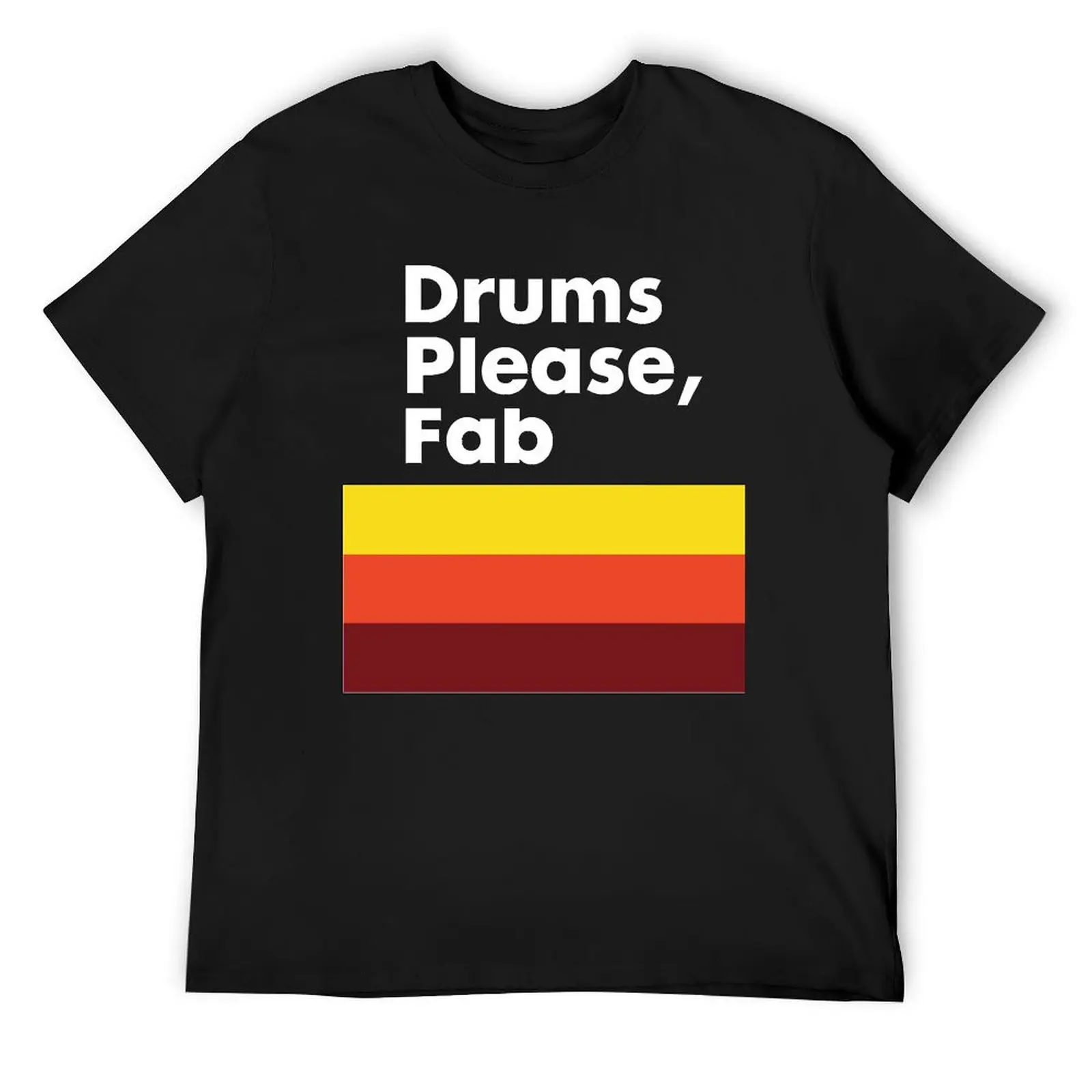 Футболка Drums Please Fab, винтажная одежда, футболки с изображением принца для мальчиков, большие футболки для мужчин, хлопок