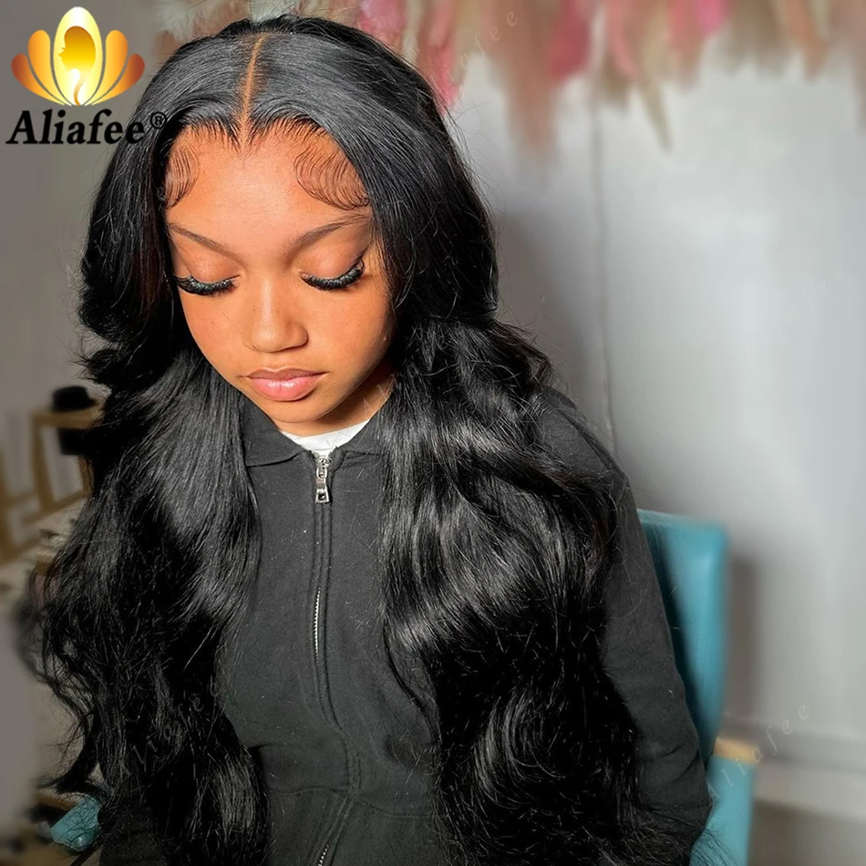 Body Wave Lace Frontal Wig para Mulheres, Cor Natural, Cabelo Humano, Transparente, Orelha, Loira 613, 13x6, 13x4