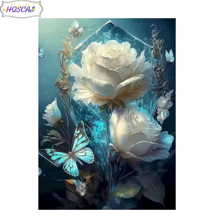 

Алмазная вышивка Бабочка, цветок Алмазная вышивка крестиком Современный декор мозаика алмазная живопись полная квадратная/круглая дрель, новый подарок.