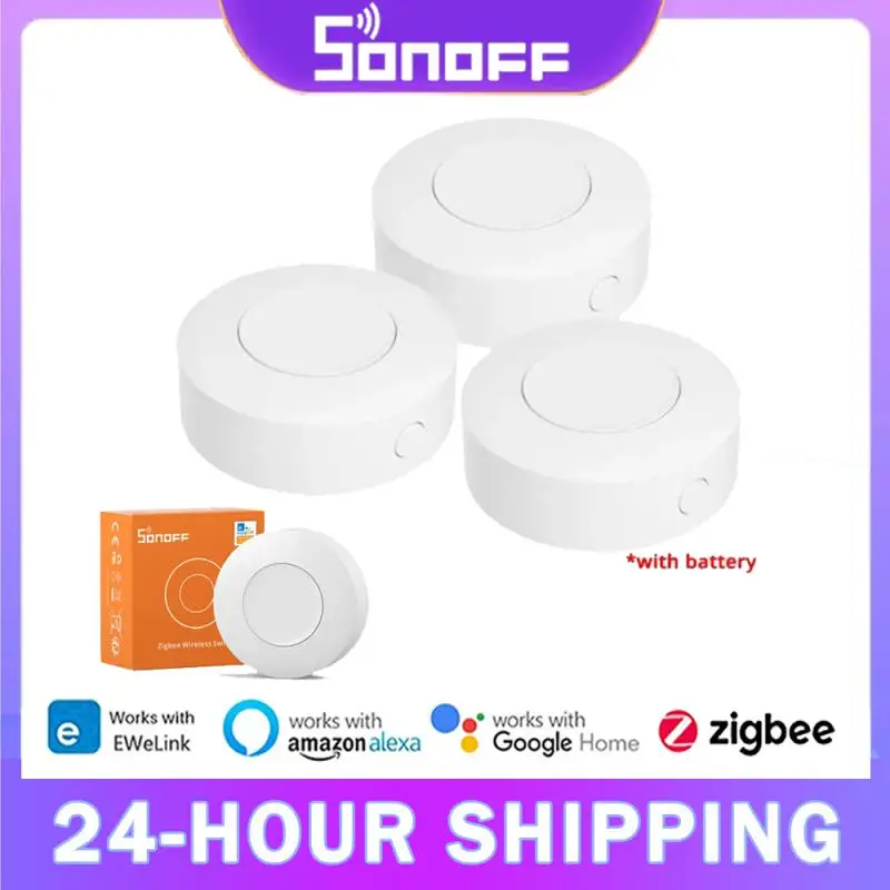 

Беспроводной переключатель SONOFF Zigbee, умный дом, пользовательская сцена, управление кнопками, работает с Alexa Google Home Smartthings EWeLink