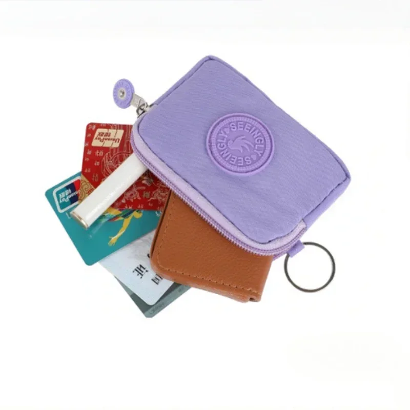 Fashion Square Nylon Coin Purse Wallet for Waterproof ID Credit Card Organizer view 4