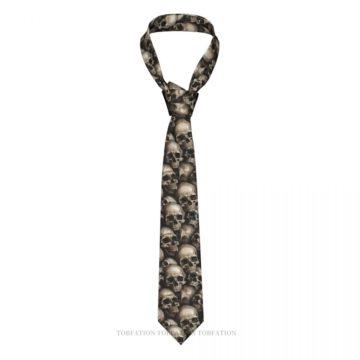 

3D Skull Skulls Classic Men's Printed Polyester 8cm Width Necktie Cosplay Party Accessory