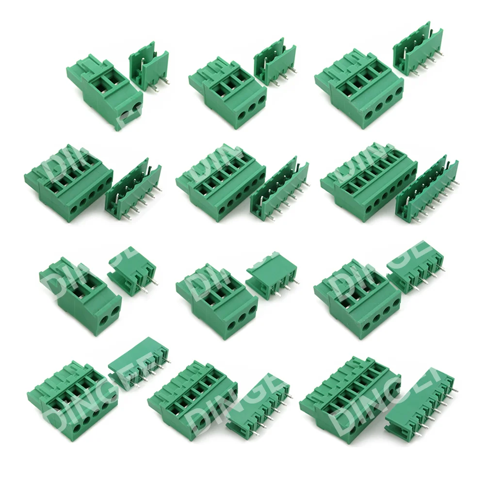 2EDG 2/3/4/5/6/7/8/9 Pin Screw Terminal Block Connector 5.08mm Pitch Plug Header Socket For Pcb 2p 3p 4p KF2EDG KF2EDGKA