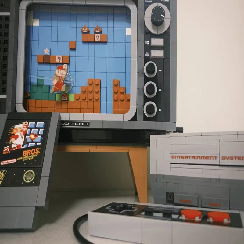 EW Nintendo Sistema di intrattenimento Modello Building Blocks Giocattoli Mattoni Super Marioed TV Console di gioco Regalo di compleanno