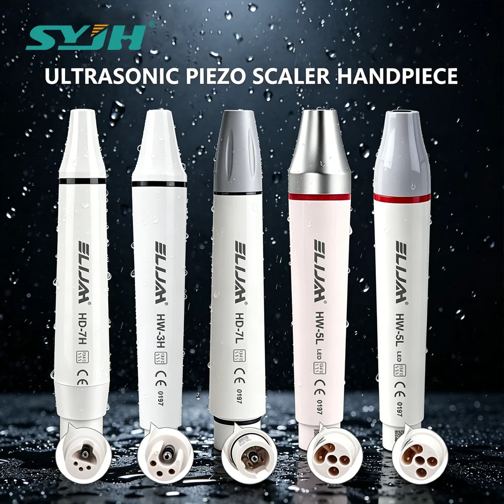 

CYB013 SYJH Dental Ultrasonic Piezo Scaler Handpiece LED Fit for EMS WOODPECKER UDS SATELEC DTE Without Cable LED Dental Tools