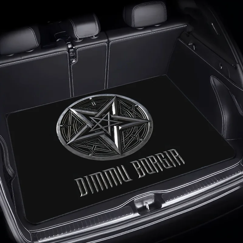 1pc Car Trunk Mat With Printed Design, Essential Travel Accessory, Fit For Multiple Vehicle Models, Must-Have Interior Decorati