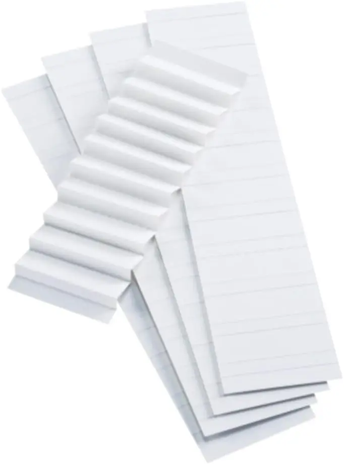 

White 2-Inch Blank Inserts for 1/5 Cut Hanging File Folders, 100-Pack