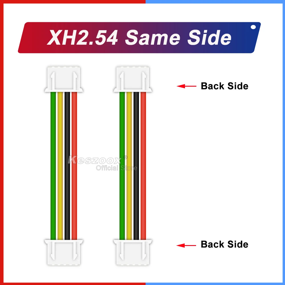 Keszoox Jst 2.5Mm XHP-2 XH-A Xh2.54 2-10P Draad Kabel Vrouwelijke Connector Met Lengte Van 10-100Cm 22awg Wireges.
