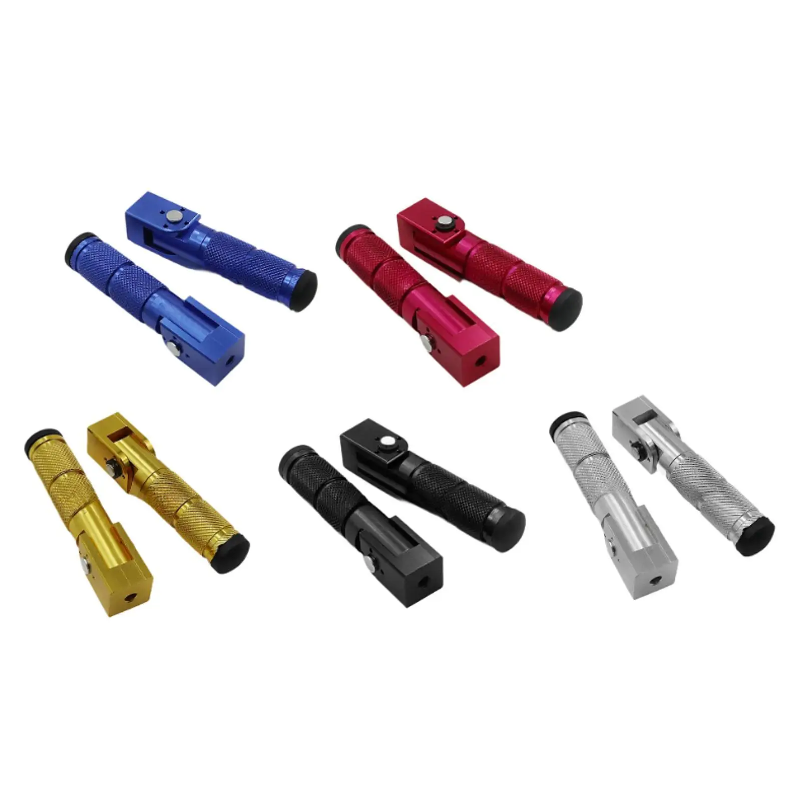 

2x Motorcycle Footpegs Replaces Wear Resistant Utility Motorbike Footrests