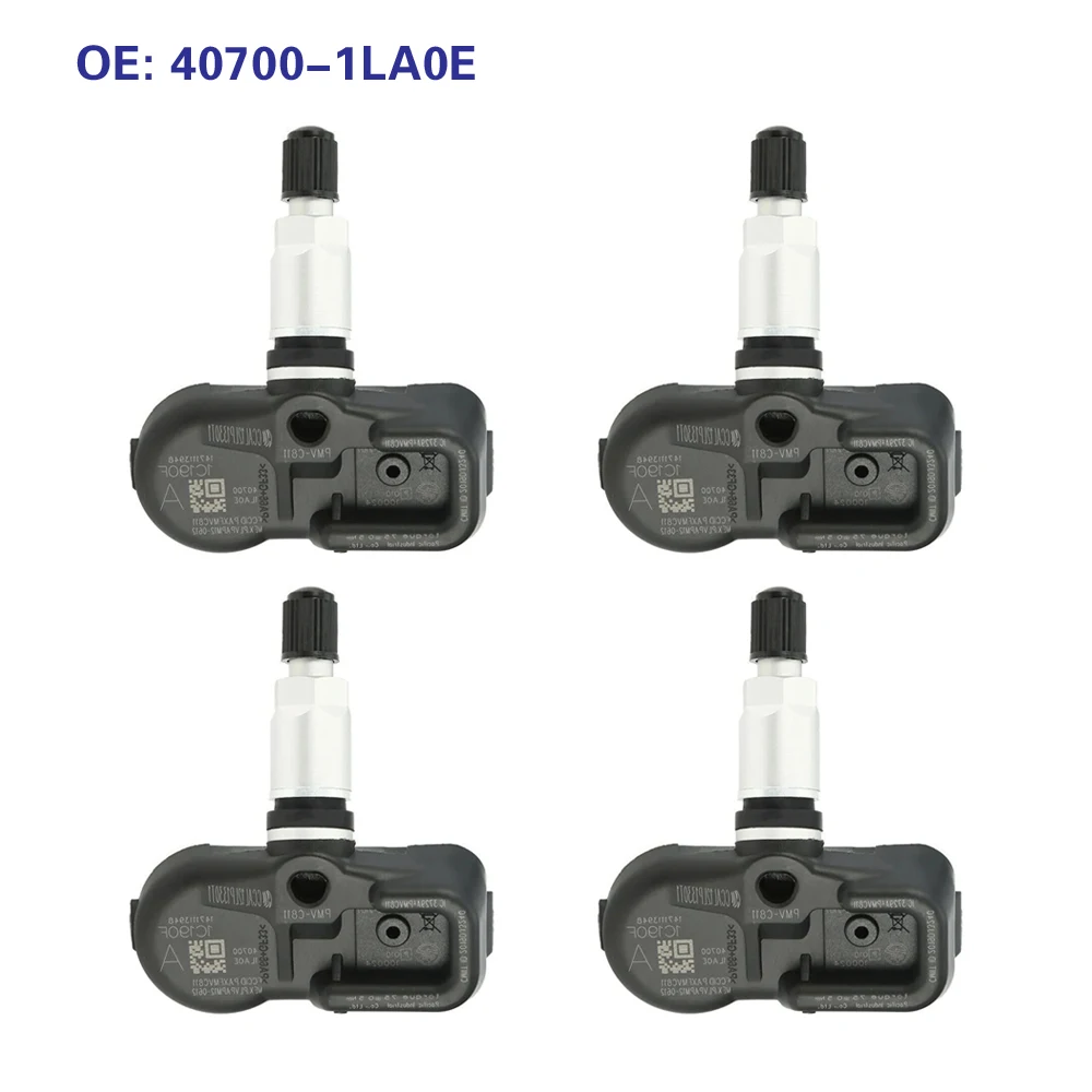 40700-1LA0E Tire Pressure Monitor Sensor 4PCS For 2010 2011 2012 INFINITI EX35 FX50 NISSAN 370Z TPMS 315MHZ PMV-C811 40700-1LA0C