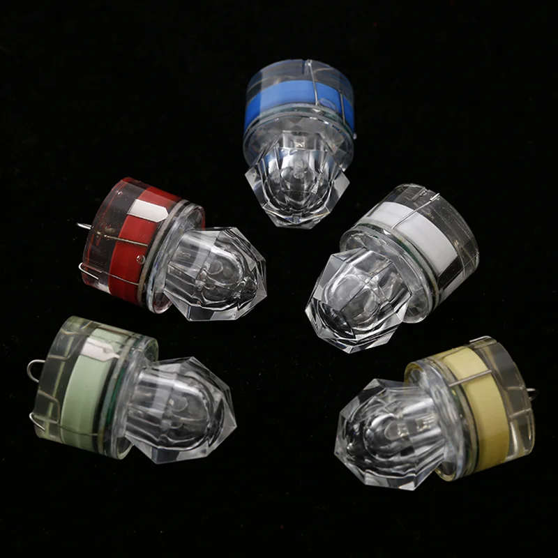 10 stücke LED Angeln Lampe Unterwasser Diamant Form Blitzlicht Zieht Tintenfisch Angeln Köder Tackle Angeln Werkzeuge – Detail 11
