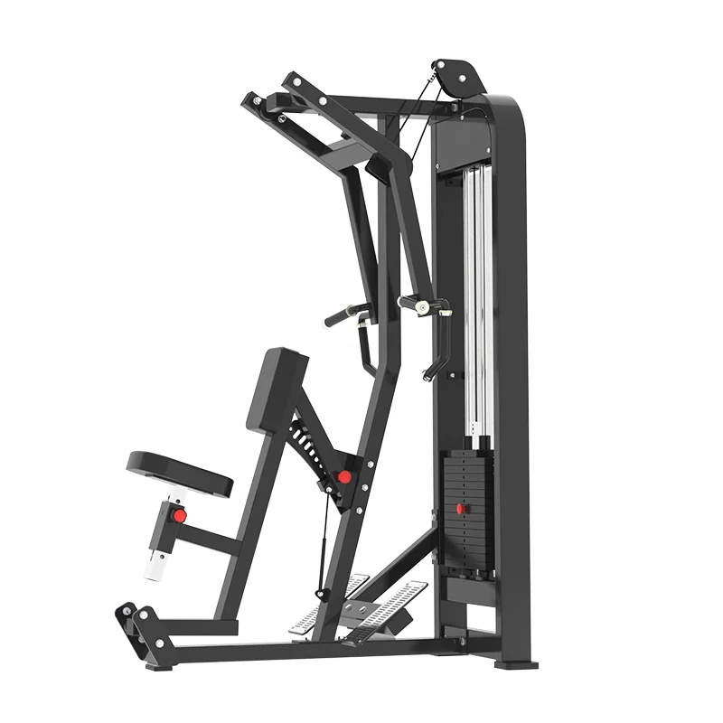 

Multi-Station Rowing Machine with Lat Pulldown Attachment Mini Loader Type Steel Gym Equipment Featuring Back Exercise Function