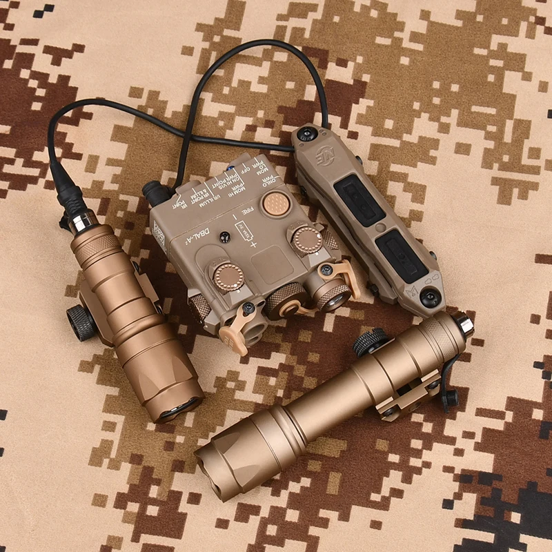 Surefir M600 M600C M600U M300A Airsoft Powerful Flashlight Tactical DBAL Red Green Blue Dot Hunting Airsoft Laser Dual Control