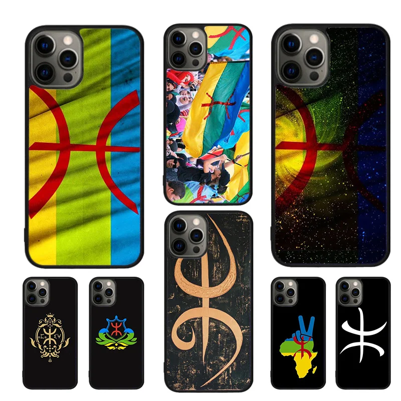 North Africa Berber Flag Mobile Phone Cases Cover For iPhone 16 15 14 12 13 mini 11 Pro MAX apple 6 7 8 Plus SE2020 Coque