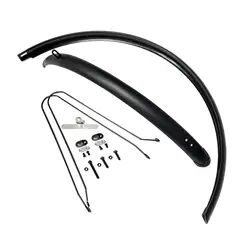 1 Set 700C Road Bike Mudguard PVC Front and Rear Mud Guard Bike Accessories for Outdoor Cycling Bike Wheel Mudflap Cover