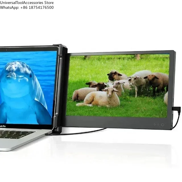 13 Inch USB-C 1080P Extended Display Screen for Mobile Phone Slide Laptop Screen Extender Portable Monitor for Business Travel