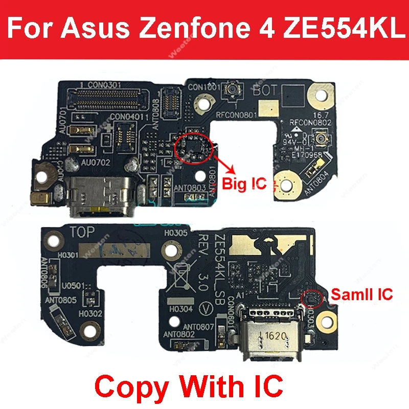 UNTUK ASUS Zenfone 4 ZE554KL Pengisi Daya Port USB Dock Plug Konektor Papan Pengisi Daya Kabel Fleksibel Mikrofon Bagian Pengganti Papan Mikrofon