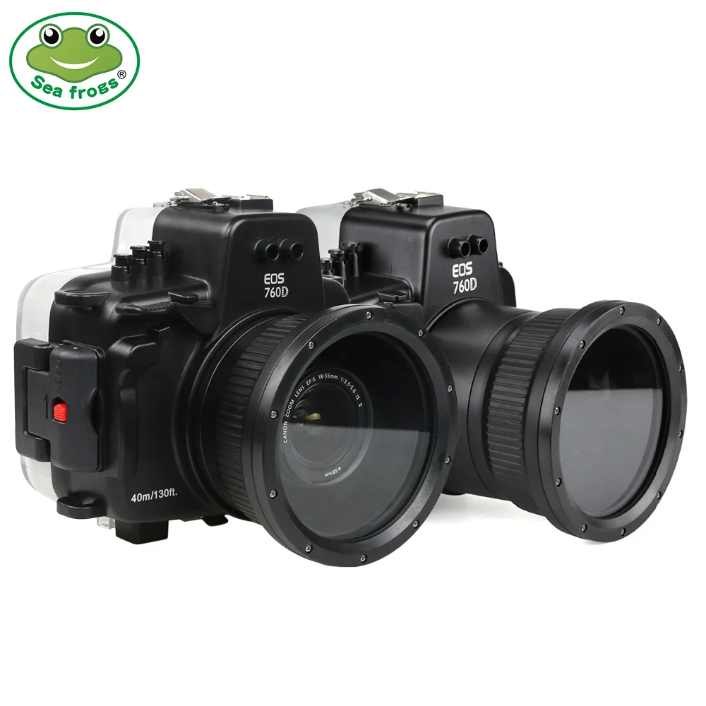 

Waterproof Housing Case For Canon EOS 760D 18-55 18-135 mm Camera Underwater 40m Photograpy Impermeable Protective Case Cover