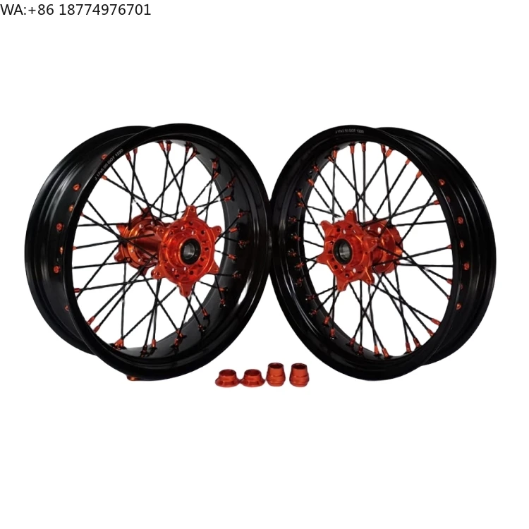 

Customize Fit KT M EXC 2005 Years 16/17 Inch Wheels Set Motorcycle Supermoto Off Road Wheels