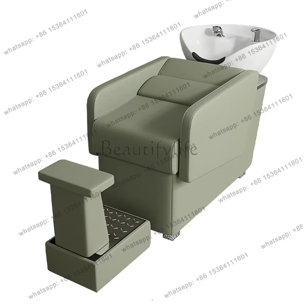 8Unique Fashion Shampoo Bed Massage Luxury Nordic Unique Shampoo Recliner Custom Fashion Cadeira De Barbearia Salon Furniture