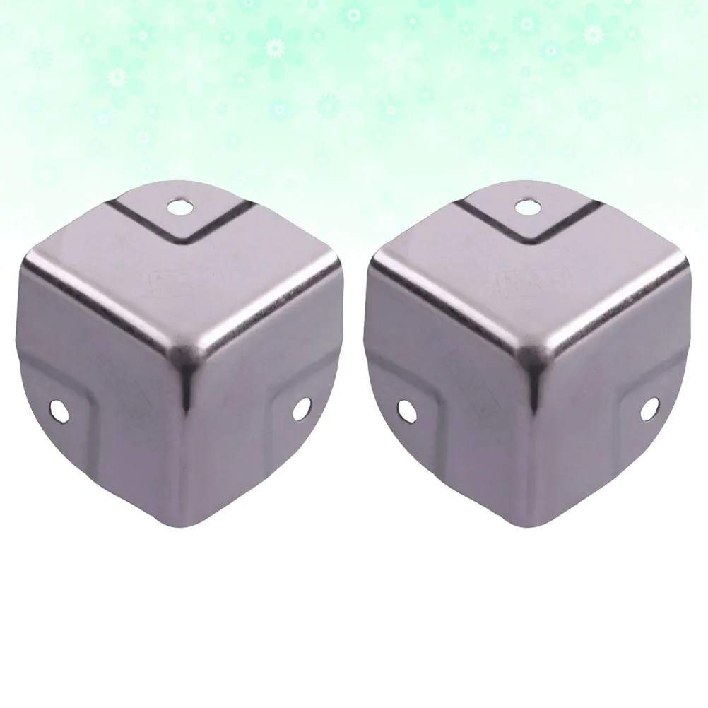 4Pcs High Quality Stainless Steel Corner Protectors for Couches Ottomans Nightstands TV Tables Desk Worktops Jewelry Box Decor