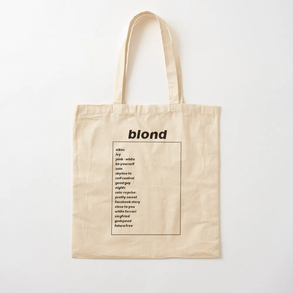 Frank Ocean - Blond (tracklist) Tote Bag